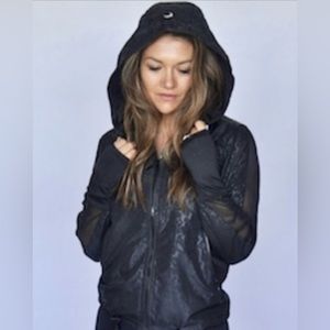 Zyia Black Bomber Jacket Size XL